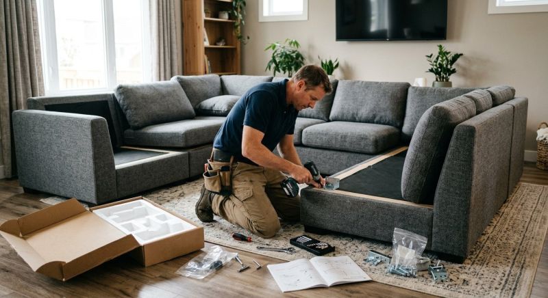 Couch Assembly in Littleton, CO
