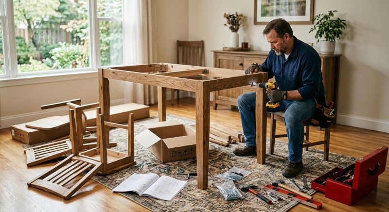 Kitchen Table Assembly in Alpharetta, GA