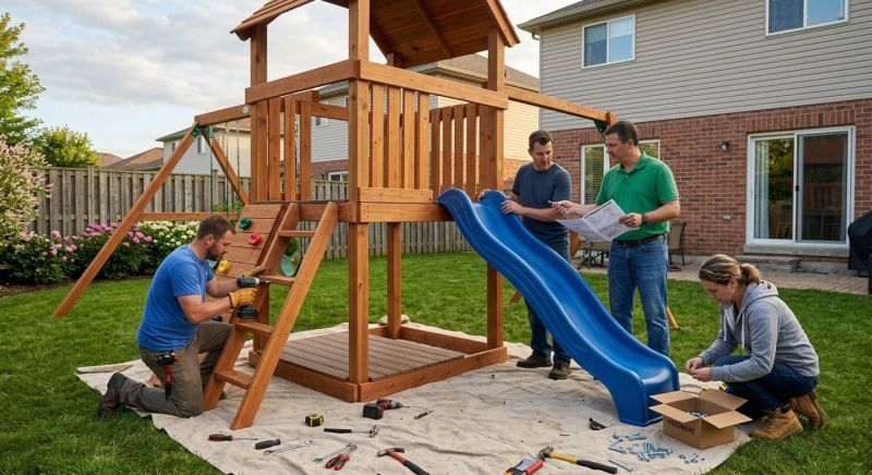 Sliding Board Installation in Kansas City, KS