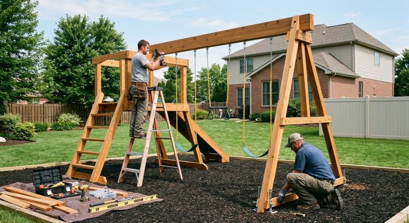 Swing Set Installation in Kansas City, KS